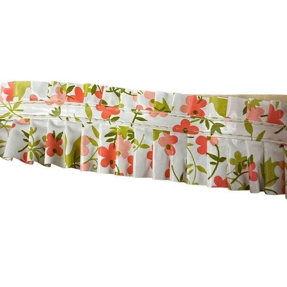 Vintage 70s Orange and Green Floral Shelf Edging - stick on - Picture 9 of 9